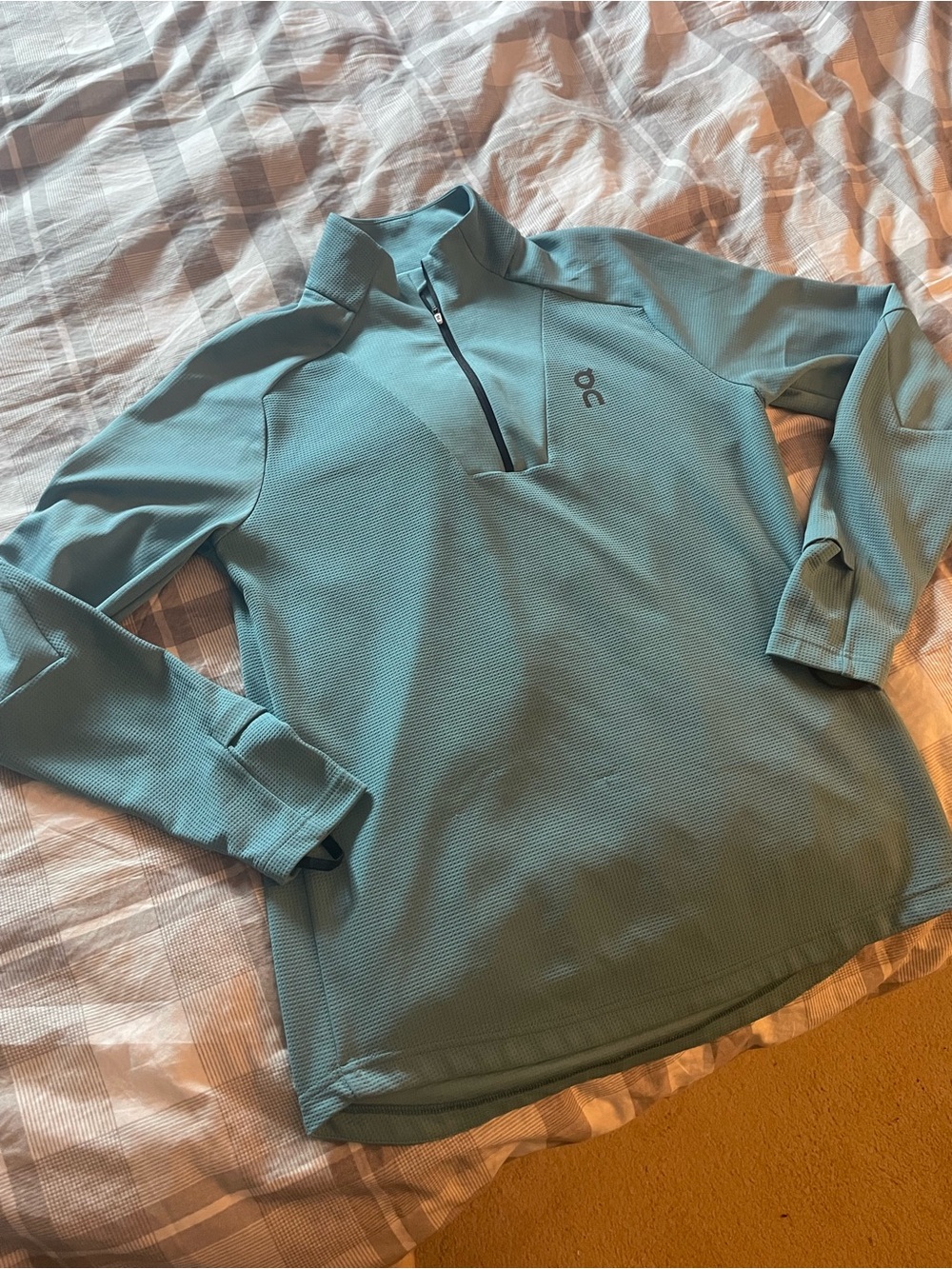 On Running Men’s Teal Half-Zip Performance Pullover